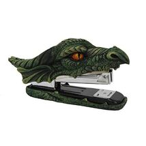 Green Dragon Golden Eyes Decorative Functional Stapler Figurine Office D... - $25.98
