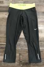 Nike Just Do It Womens Size Small Gray Athletic Capri Capris Leggings Yoga Pants - $19.90