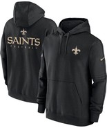 Mens Nike New Orleans Saints Sideline Club Pullover Hoodie BLACK  - XXL ... - $63.44 CAD