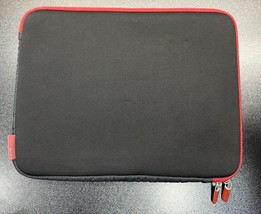 Belkin 15 Inch Laptop Sleeve Case Neoprene Padded Zip Closure Black Red - £6.44 GBP