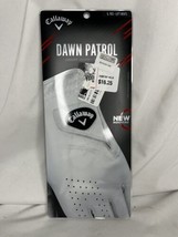 Callaway Dawn Patrol Genuine White Leather Men&#39;s Golf Glove Large Regular Left - £9.49 GBP