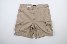 Vintage Tommy Hilfiger Mens Size 42 Faded Baggy Cargo Shorts Brown Cotton - £46.35 GBP