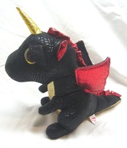 TY 2021 Beanie Boos GRINDAL THE BLACK &amp; GOLD DRAGON 10&quot; Plush STUFFED AN... - $27.10 CAD
