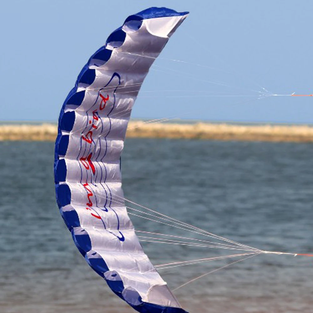 30m Dual Line Parafoil Kite With Handle And Line Power Braid Sailing Kitesurf - £7.65 GBP+