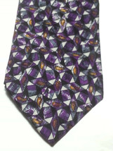 Carlo Battini Men Dress Silk Tie 3.75&quot; wide 59&quot; long Italy Roma  - £7.69 GBP