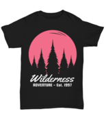 Wilderness Adventures, black Unisex Tee. Model 60073  - $482.13 MXN