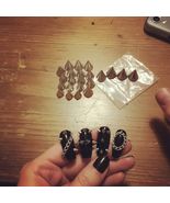 30PCS 40MM Spike and Studs Silver Cone Spikes Punk Bullet Large Leather ... - $10.61 CAD