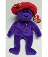 Ty Beanie Baby Ruby the Purple Bear W/Red Hat Society DOB: July 2, 2005 - £7.53 GBP