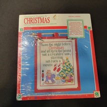 TWAS THE NIGHT BEFORE CHRISTMAS Wall Hanging Cross Stitch Kit NEW 9.5 x ... - $9.89