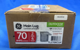 GE PowerMark Plus Outdoor 70 Amp 2-Space 4-Circuit Single-Phase Main Lug Circuit - $19.79