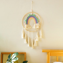 Bohemian Woven Fringe Rainbow, Home Wall Decor, Colorful Rainbow Wall Hangings - £15.73 GBP