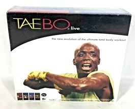 Taebo Live Billy Blanks Set of 4 VHS 1999 Fitness Workout Tapes New Sealed - £7.83 GBP