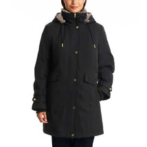 1 Madison Ladies&#39; Parka Jacket Coat with Hood , Size L, Black - $70.11