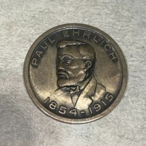 Paul Ehrlich Commemorative Medal -- Established Modern Chemotherapy - $56.35 MXN