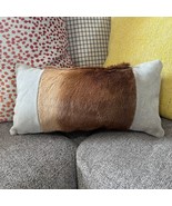 Impala Pillow Case Grey Suede 17X9&quot; - $133.13 CAD