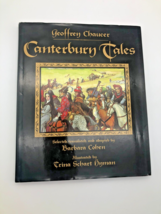 Canterbury Tales Geoffrey Chaucer Adapted by Barbara Cohen Hardcover Dust Jacket - £23.80 GBP