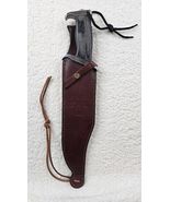 Rambo 3 Bowie Knife 16&quot; Long with 11&quot; Blade &amp; Leather Sheath 1988 Rambo III - $87.11
