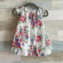Old Navy Watercolor Floral Swing Dress White Easter Baby Girls 3-6 Month... - $16.81
