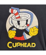 Vintage Cuphead T-Shirt Adult L Black Mens Cotton Graphic Tee Studio MDH... - £14.83 GBP