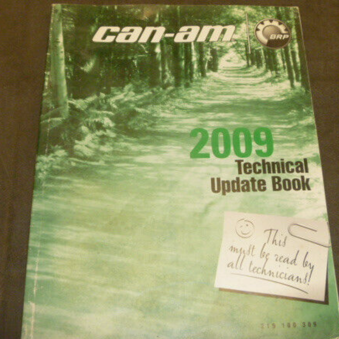 2009 BRP Can-Am ATV & Side By Side Technical Update Book 219100309 Manual OEM - $11.99
