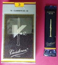 Vandoren Brand New 10 Pack Traditional Bb Clarinet Reeds Strength 3 NEW ... - $297.61 MXN