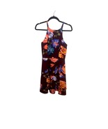 Y2K Floral Dress Sleeveless Tiered Ruffle Size 3 Juniors High Neck Halte... - $644.18 MXN