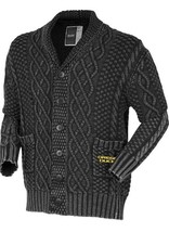 NCAA Oregon Ducks Unisex Indigo Cable Shawl Cardigan Sweater S or M Bruzer Black - £36.24 GBP