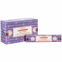 Satya Sai Baba Lavender Incense Sticks Original, 12 Pack x 15 Grams - £14.18 GBP