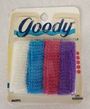 Vintage 1993 Goody 4 Terry Stretch Ponytail Holders Scrunchies NOS #6991 - £19.62 GBP