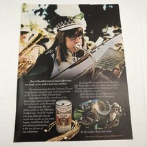 Vtg 1973 Print Ad Olympia Beer Its The Water Tuba Player Band Advertising Art  - £7.75 GBP