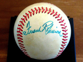 Frank Robinson Fred Lynn Orioles Hof Signed Auto Vintage Gu&#39;ed Oal Baseball Jsa - £158.06 GBP