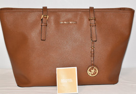 Michael Kors Camel Leather Shoulder Bag Handbag Purse Extra Large Brand New - £97.95 GBP