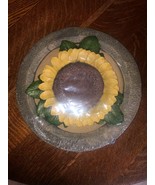 New SUNFLOWER Outdoor Decorative Garden Stepping Stone-Resin-11.5&quot;-Facto... - $19.95