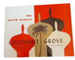 1960 Souvenir Photo Folder Cocoanut Grove Ambassador Hotel Los Angeles CA - £15.78 GBP