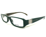 Miu Occhiali Montature VMU14E 7OF-1O1 Scuro Verde Argento Marrone 51-16-130 - $139.47