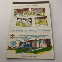 Vintage Matchbook Cover Matchcover University Of Arkansas Medical Center AR - £3.16 GBP