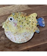 Pier One 1 Imports Fluffy the Puffer Fish Melamine Plate Server 15”L 11.... - €9,74 EUR