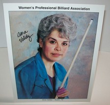 Dora Valdez Women&#39;s Professional Billiard Signed Autograph Photo Pool Vintage - £15.45 GBP