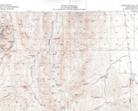 Treasure Hill Quadrangle Nevada 1950 Topo Map Vintage USGS 15 Minute Top... - $16.89