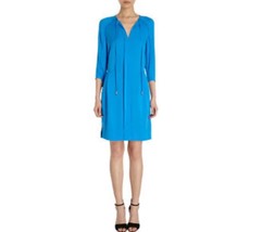 NEW Diane Von Furstenberg Apona 3/4 Sleeve Blue Dress (Size 6) - $398 - £96.18 GBP