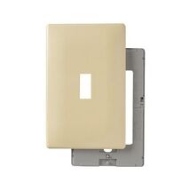 Pass &amp; Seymour Ivory 1 gang Plastic Toggle Wall Plate - $6.95