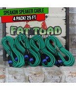 4 PACK - Speakon to Speakon Speaker Wires by FAT TOAD | 25ft Professiona... - €61,41 EUR+