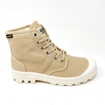 Palladium Pallabrousse Desert Beige Mens Canvas Combat Boots 00069 274 - $88.98 CAD