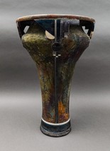 Robert Sunday Signed Monumental Raku Studio Art Pottery Sculpture Vase 18 1/4&quot; - £1,422.28 GBP