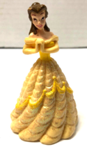 Disney Beauty and the Beast 3&quot; Belle In Glitter Dress PVC Figure - £3.94 GBP