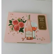 GALISON Rose All Day 2-in-1 Shaped Jigsaw Puzzle Set Roses and Wine - $12.60