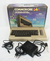 VINTAGE Commodore 64 Computer Console in Original Box - £443.88 GBP