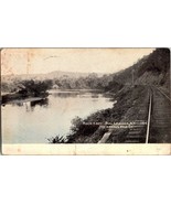 Early 1900s Rock Eddy Railroad Tracks Salamanca NY Postcard - £8.02 GBP