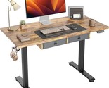Standing Desk With 2 Drawers, Adjustable Height Electric Desk With Stora... - $259.99