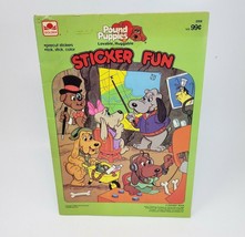 Vintage 1986 Golden Pound Puppies Sticker Fun Book Precut Stickers Some Missing - £15.22 GBP
